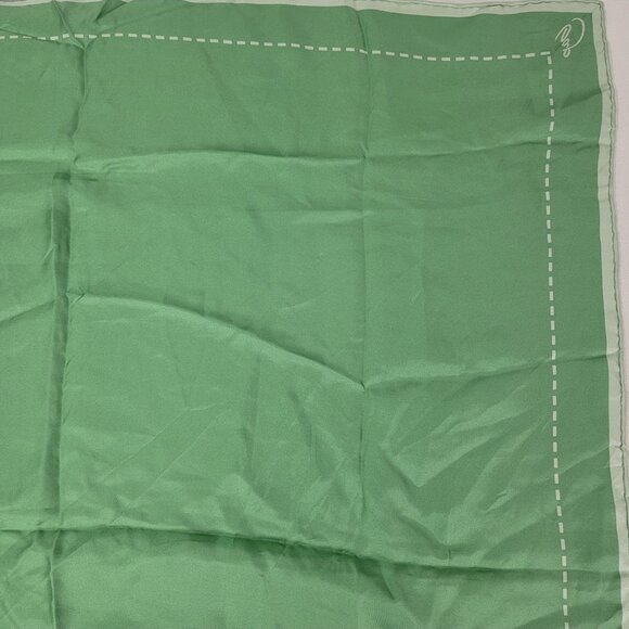 Gap Women's Square Scarf Green Vintage ~ 31x31" - Picture 2 of 2